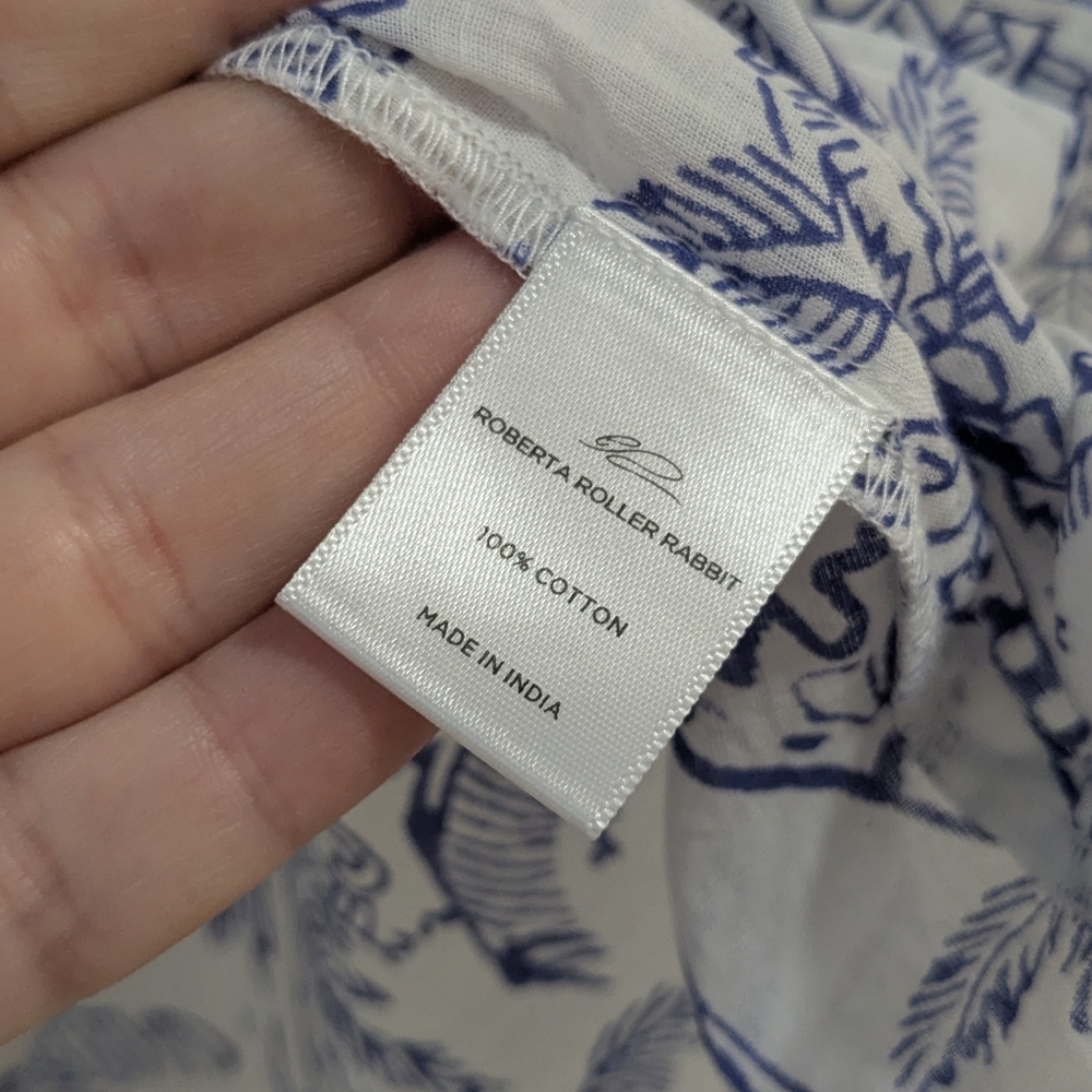 Roller Rabbit Palm Tree Print Tunic Tank - image 5